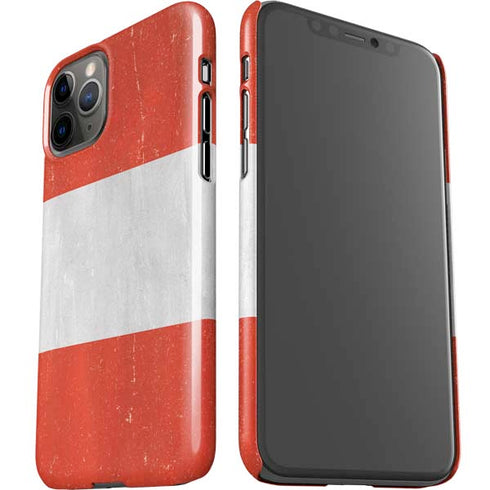 Distressed Austria Flag iPhone 11 Pro Lite Case